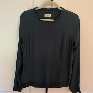 Lou & Grey Dark Gray Blouse